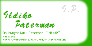 ildiko paterman business card